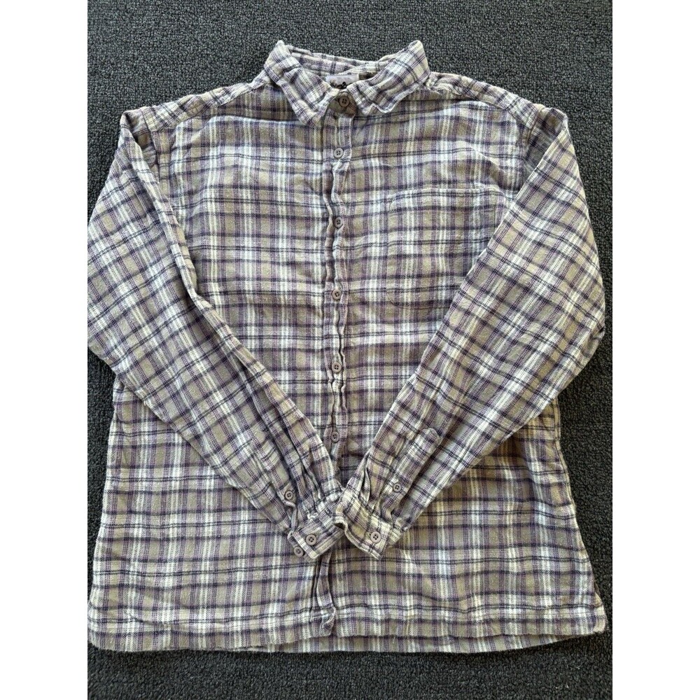 Northern Reflections Women’s M Flannel Shirt Plaid 100% Cotton Vintage